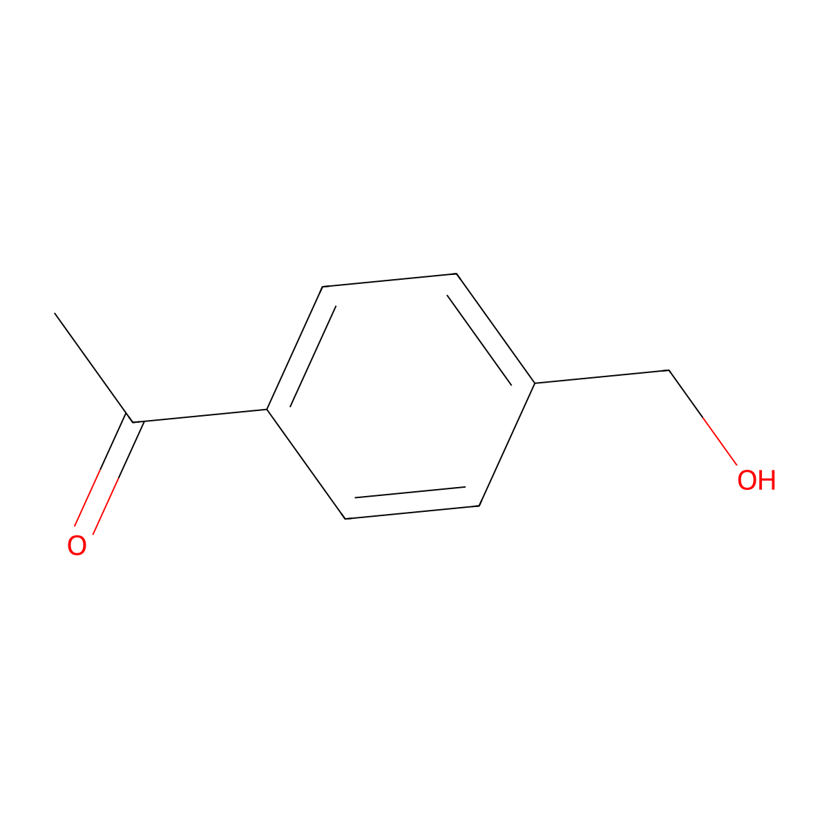 1-(4-(Hydroxymethyl)phenyl)ethanone molecular structure, CAS 75633-63-5