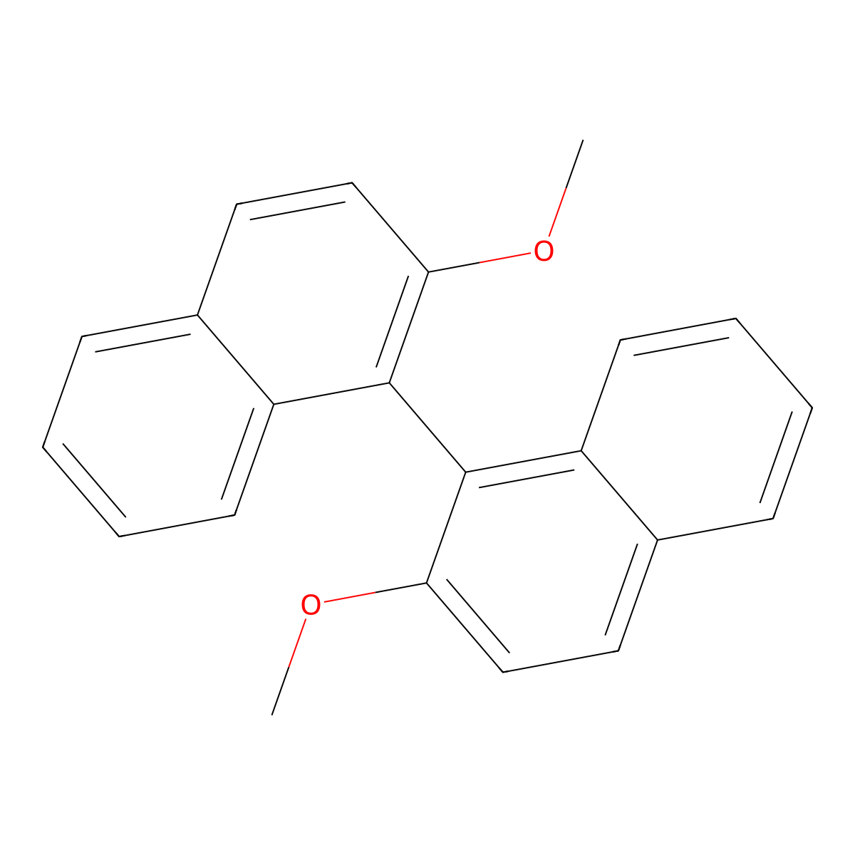 (S)-2,2'-Dimethoxy-1,1'-binaphthalene molecular structure, CAS 75640-87-8