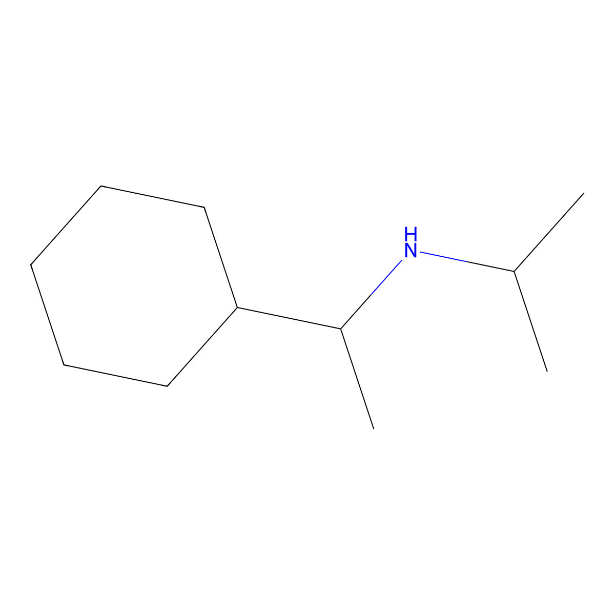 (1-Cyclohexylethyl)(propan-2-yl)amine molecular structure, CAS 756412-26-7