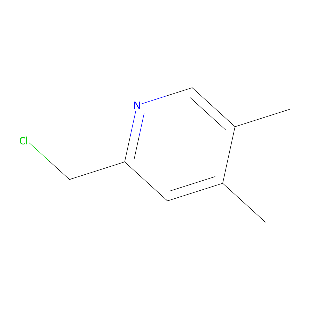2-(Chloromethyl)-4,5-dimethylpyridine molecular structure, CAS 756426-57-0