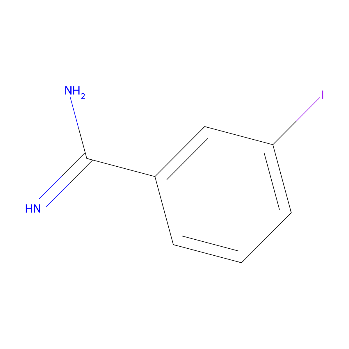 3-Iodo-benzamidine molecular structure, CAS 756434-74-9