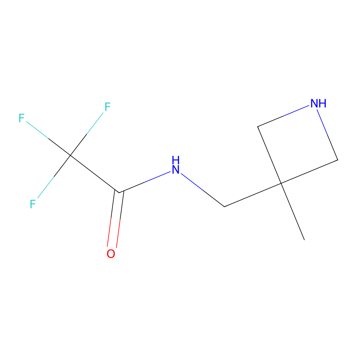 [(3-Methyl-3-azetidinyl)methyl]trifluoroacetamide molecular structure, CAS 756444-40-3