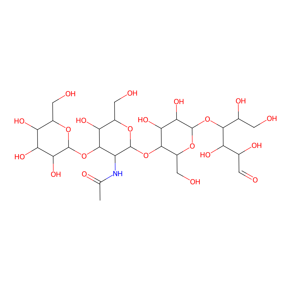 Gangliotetraose molecular structure, CAS 75645-24-8