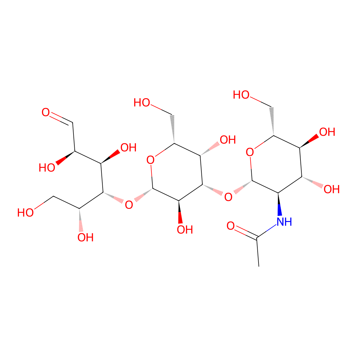 lacto-N-triose II molecular structure, CAS 75645-27-1