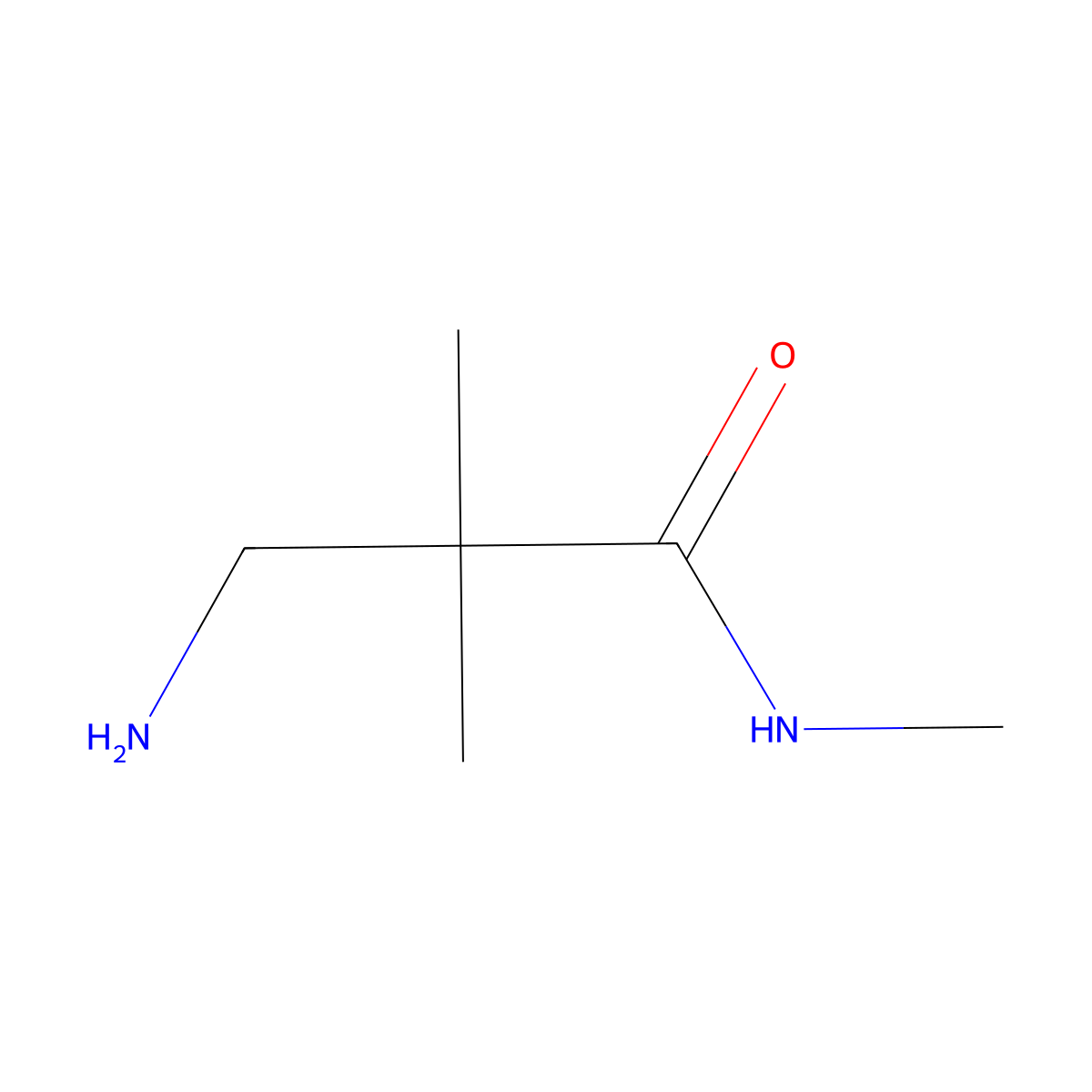 3-amino-N,2,2-trimethylpropanamide molecular structure, CAS 756454-05-4