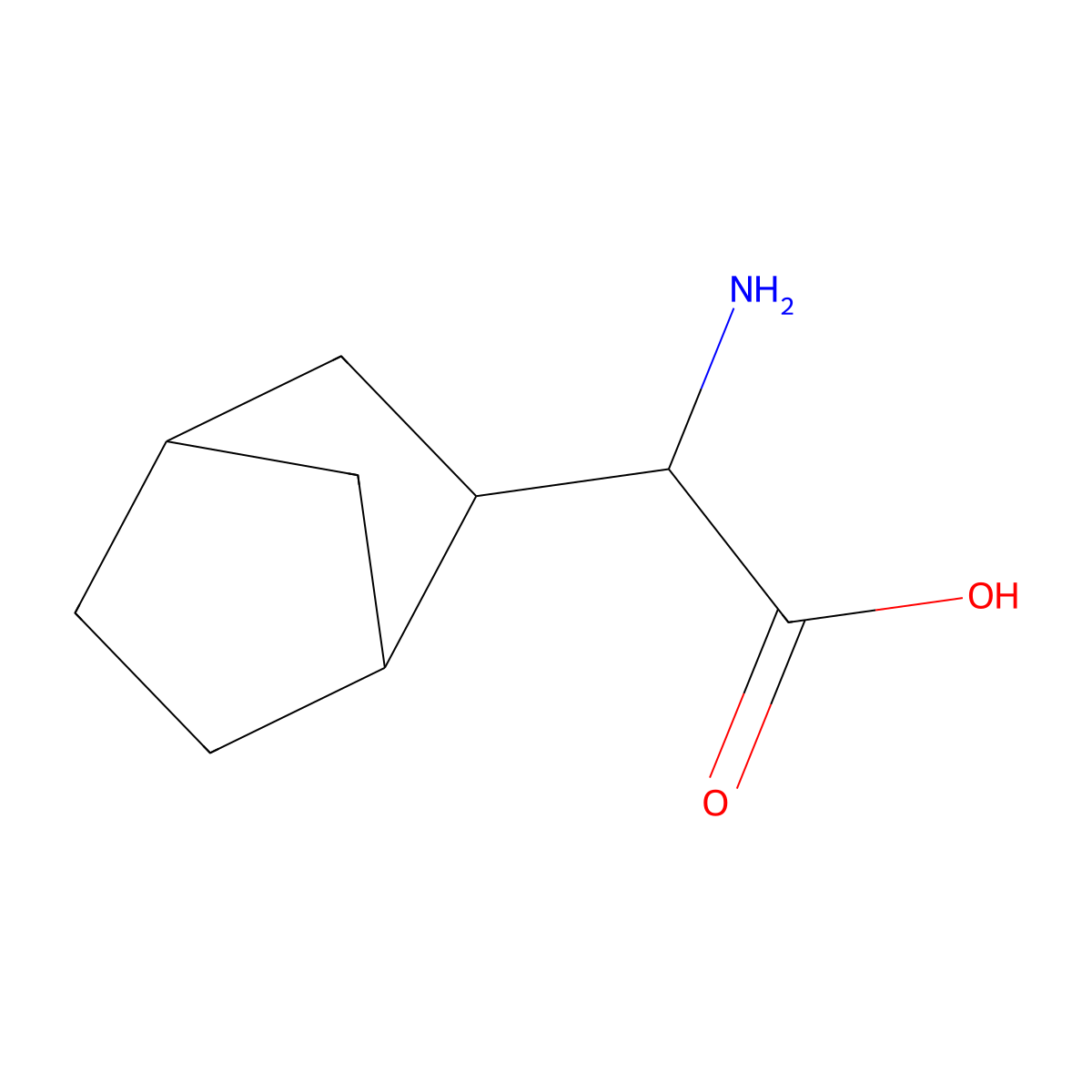 2-Amino-2-{bicyclo[2.2.1]heptan-2-yl}acetic acid molecular structure, CAS 756455-88-6