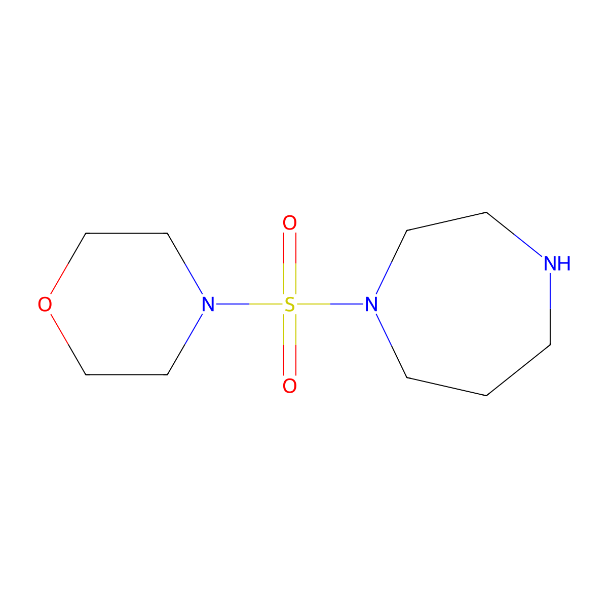 1-(4-Morpholinylsulfonyl)-1,4-diazepane molecular structure, CAS 756457-63-3