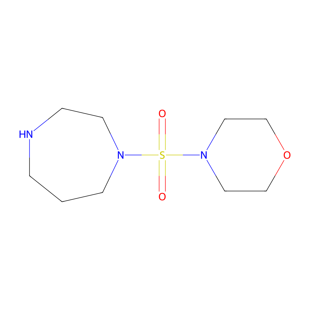 1-(4-Morpholinylsulfonyl)-1,4-diazepane molecular structure, CAS 756457-63-3