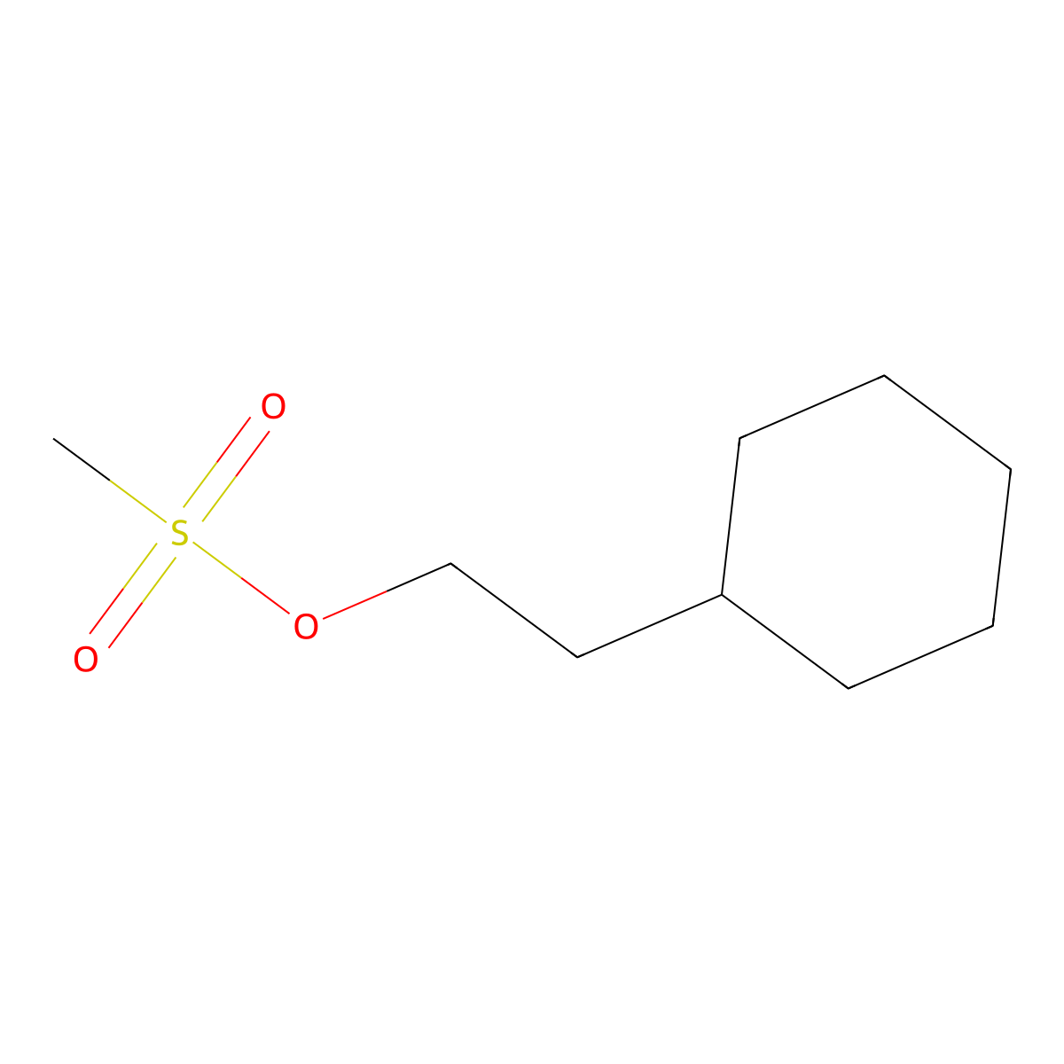2-Cyclohexylethyl methylsulfonate molecular structure, CAS 75646-21-8