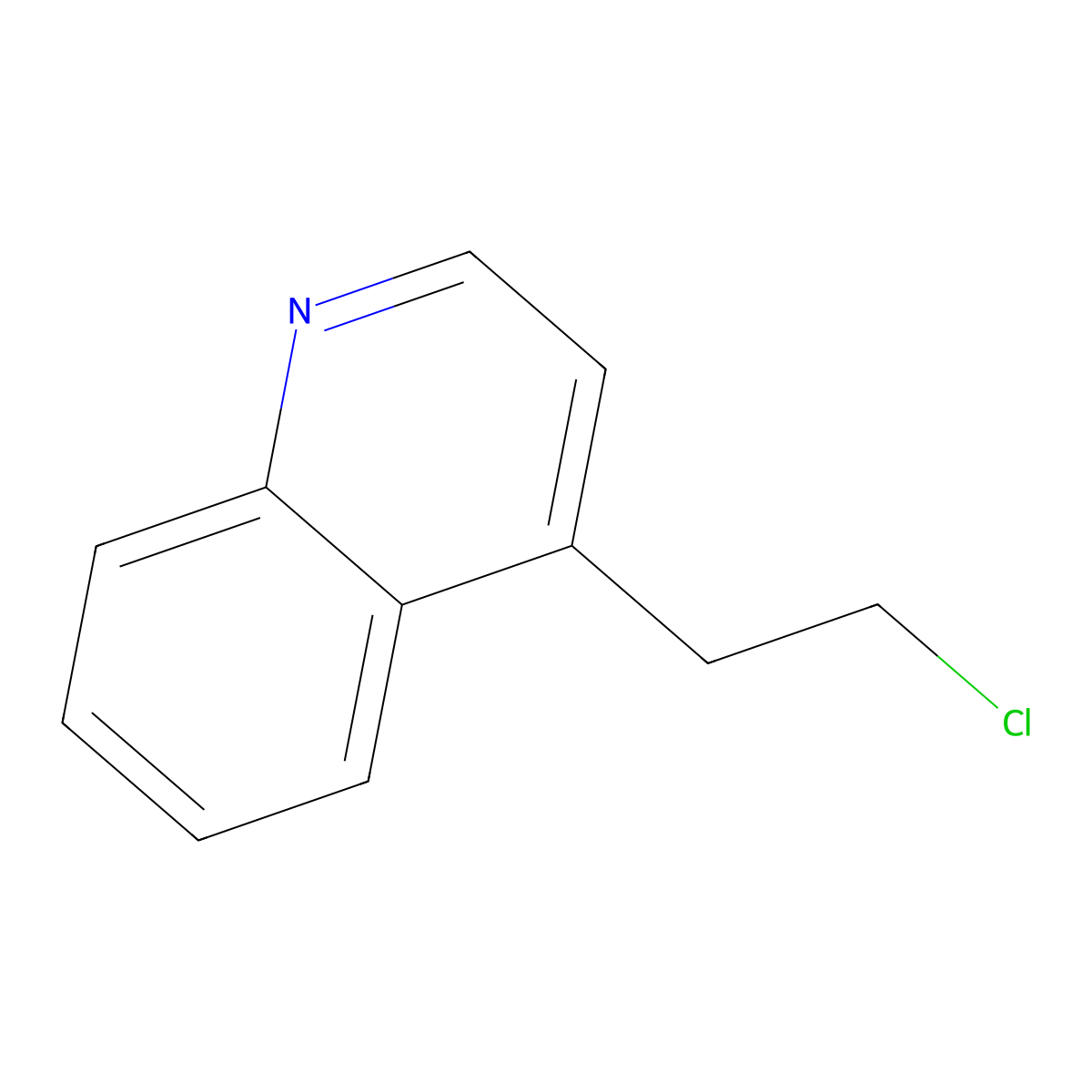 4-(2-Chloroethyl)quinoline molecular structure, CAS 756461-02-6