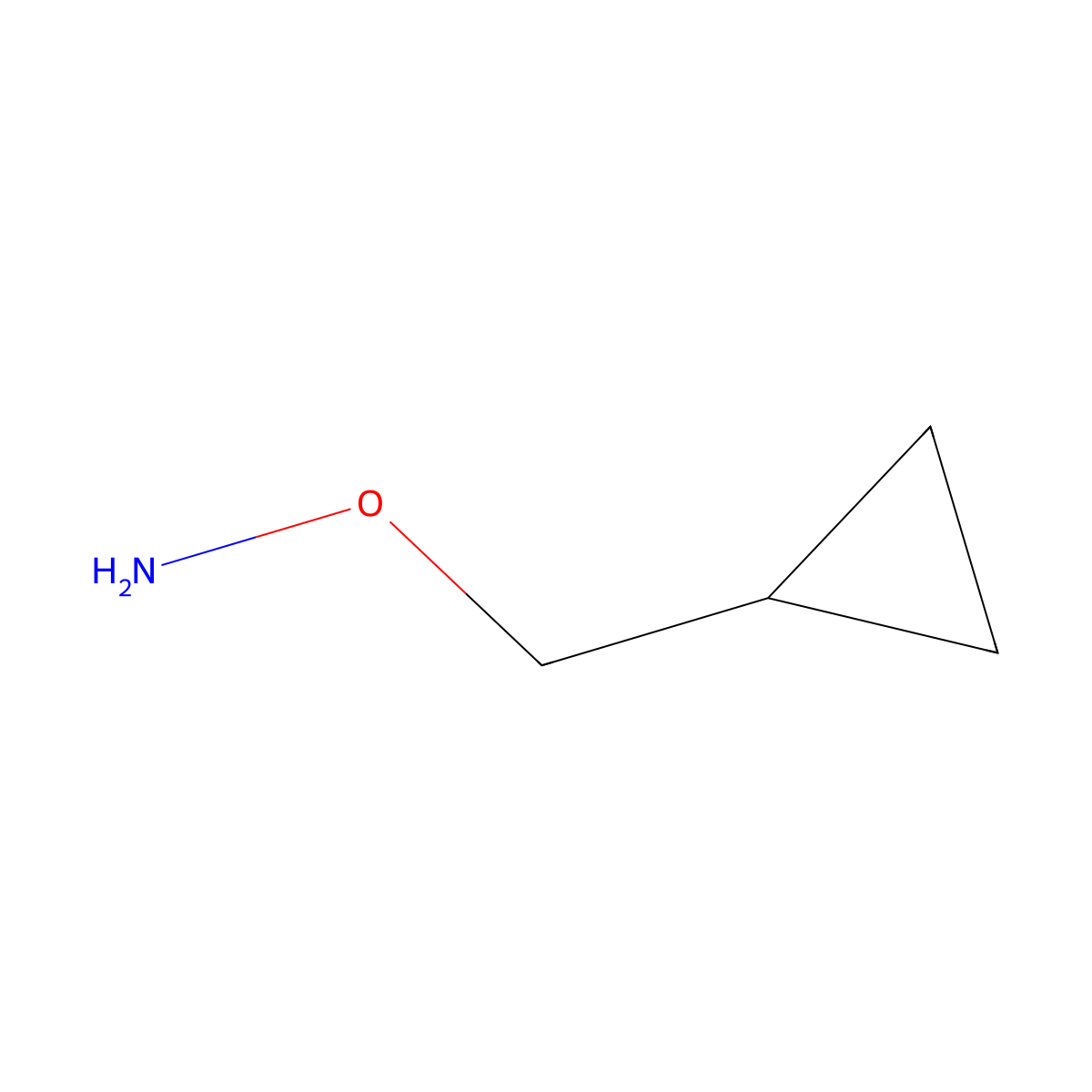 O-(cyclopropylmethyl)hydroxylamine molecular structure, CAS 75647-90-4