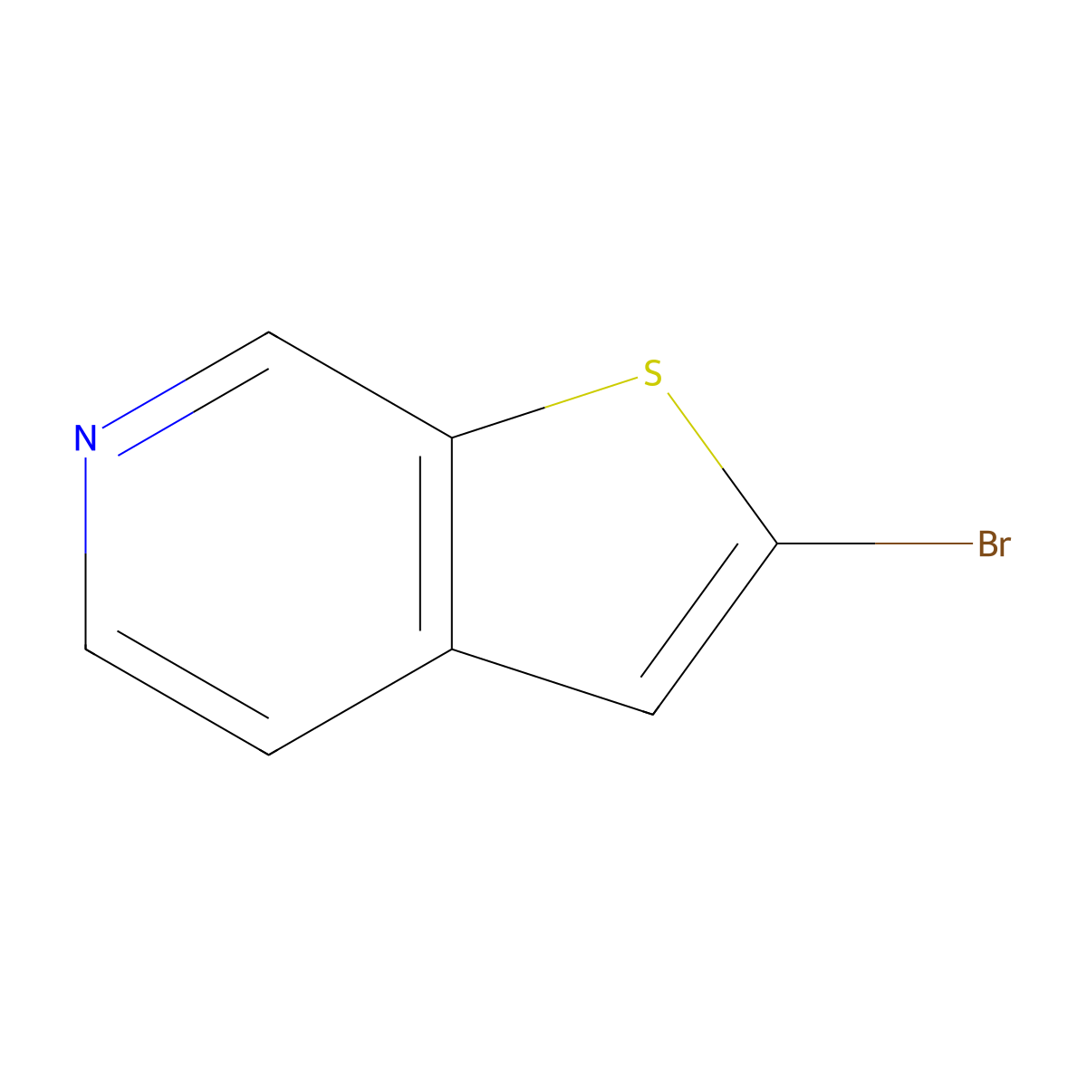 2-Bromothieno[2,3-c]pyridine molecular structure, CAS 756477-36-8
