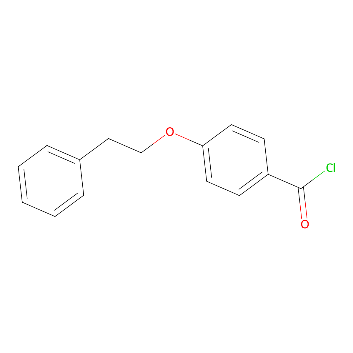 4-(2-Phenylethoxy)benzoyl chloride molecular structure, CAS 756478-86-1