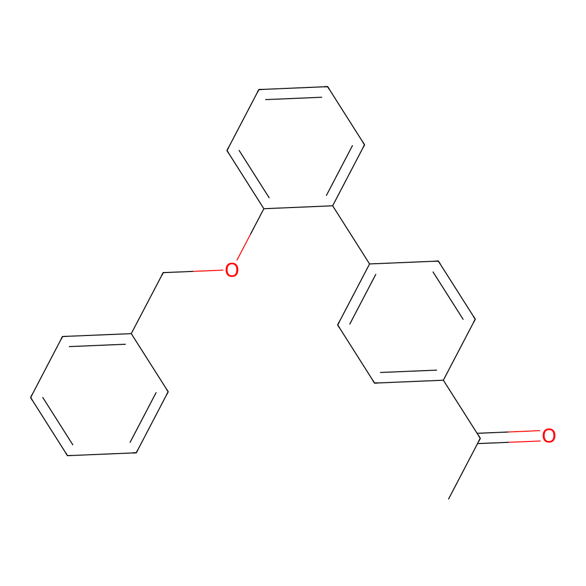 1-[2'-(Benzyloxy)[1,1'-biphenyl]-4-yl]ethanone molecular structure, CAS 756484-23-8