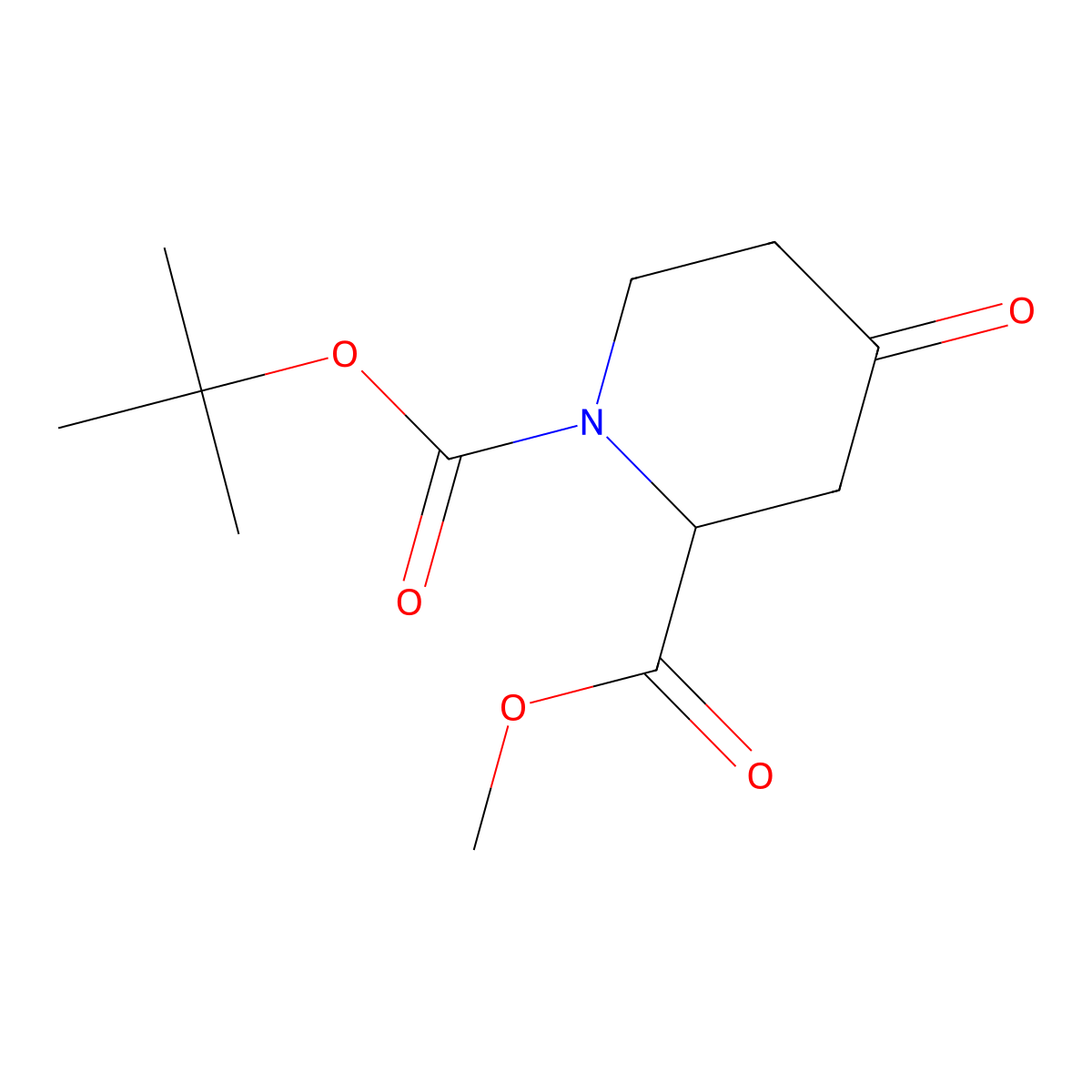 (S)-1-t-Butyl 2-methyl 4-oxopiperidine-1,2-dicarboxylate molecular structure, CAS 756486-14-3