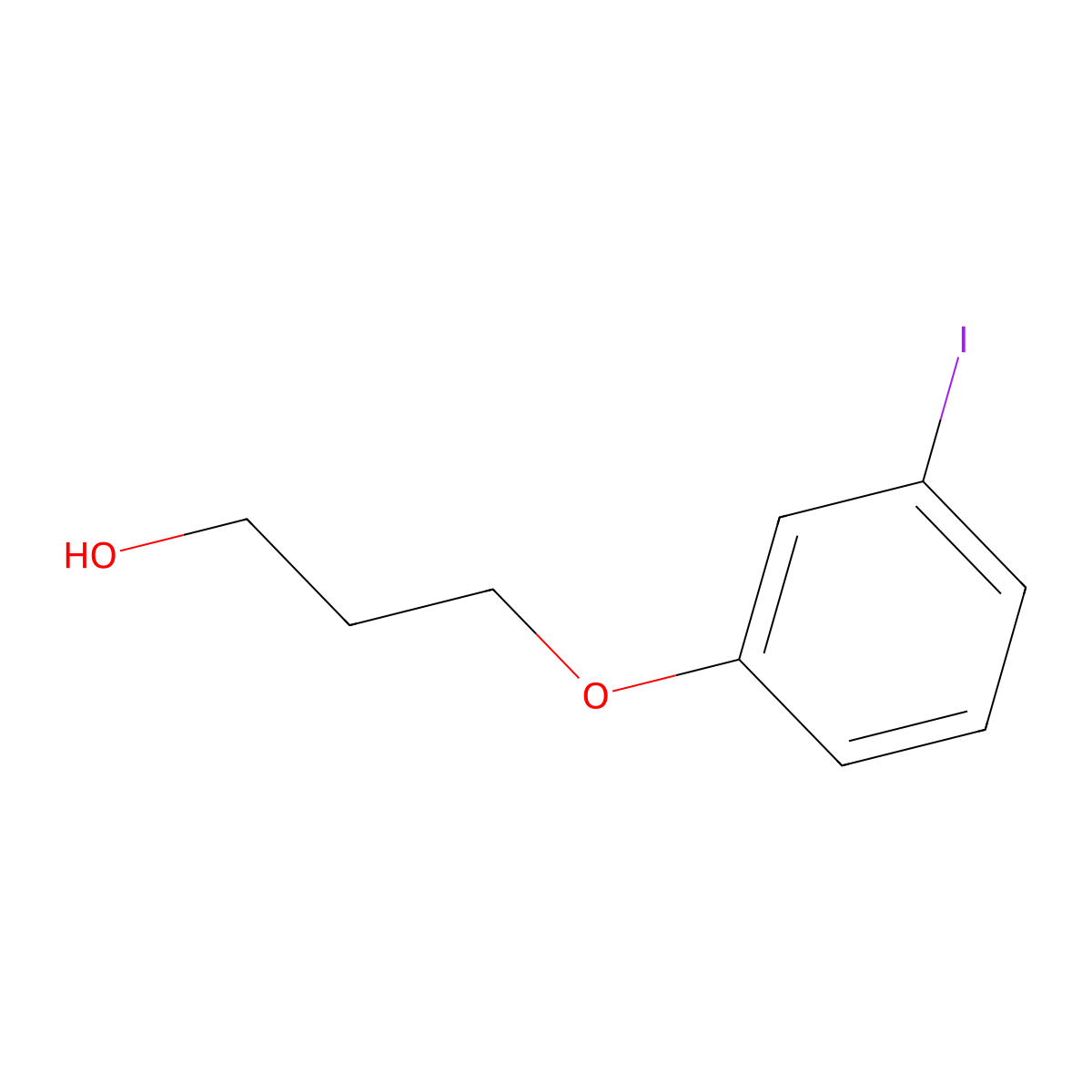 3-(3-Iodophenoxy)propan-1-ol molecular structure, CAS 756488-21-8