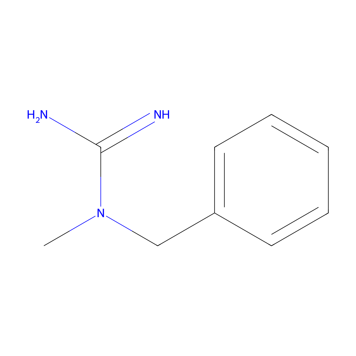 N-Benzyl-N-Methylguanidine molecular structure, CAS 7565-19-7