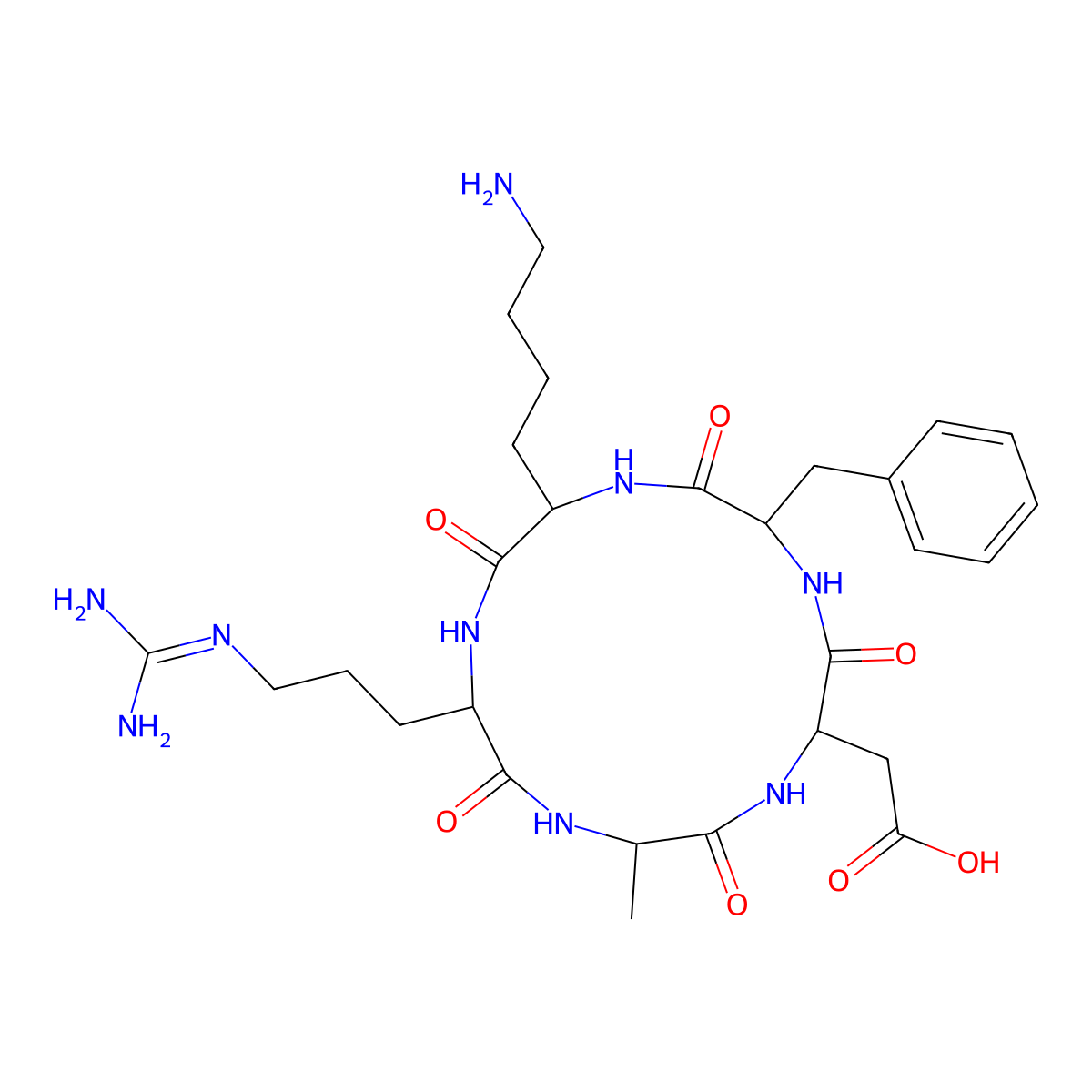 Cyclo(RADfK) molecular structure, CAS 756500-23-9