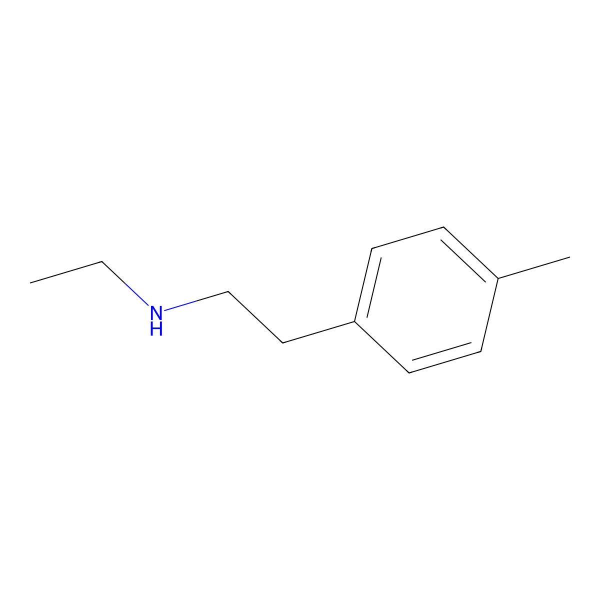 N-Ethyl-N-[2-(4-methylphenyl)ethyl]amine molecular structure, CAS 756507-48-9
