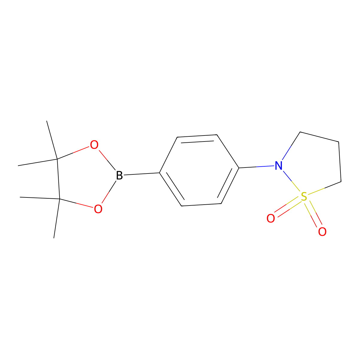 4-(1,1-Dioxido-2-isothiazolidinyl)phenylboronic Acid Pinacol Ester molecular structure, CAS 756520-72-6