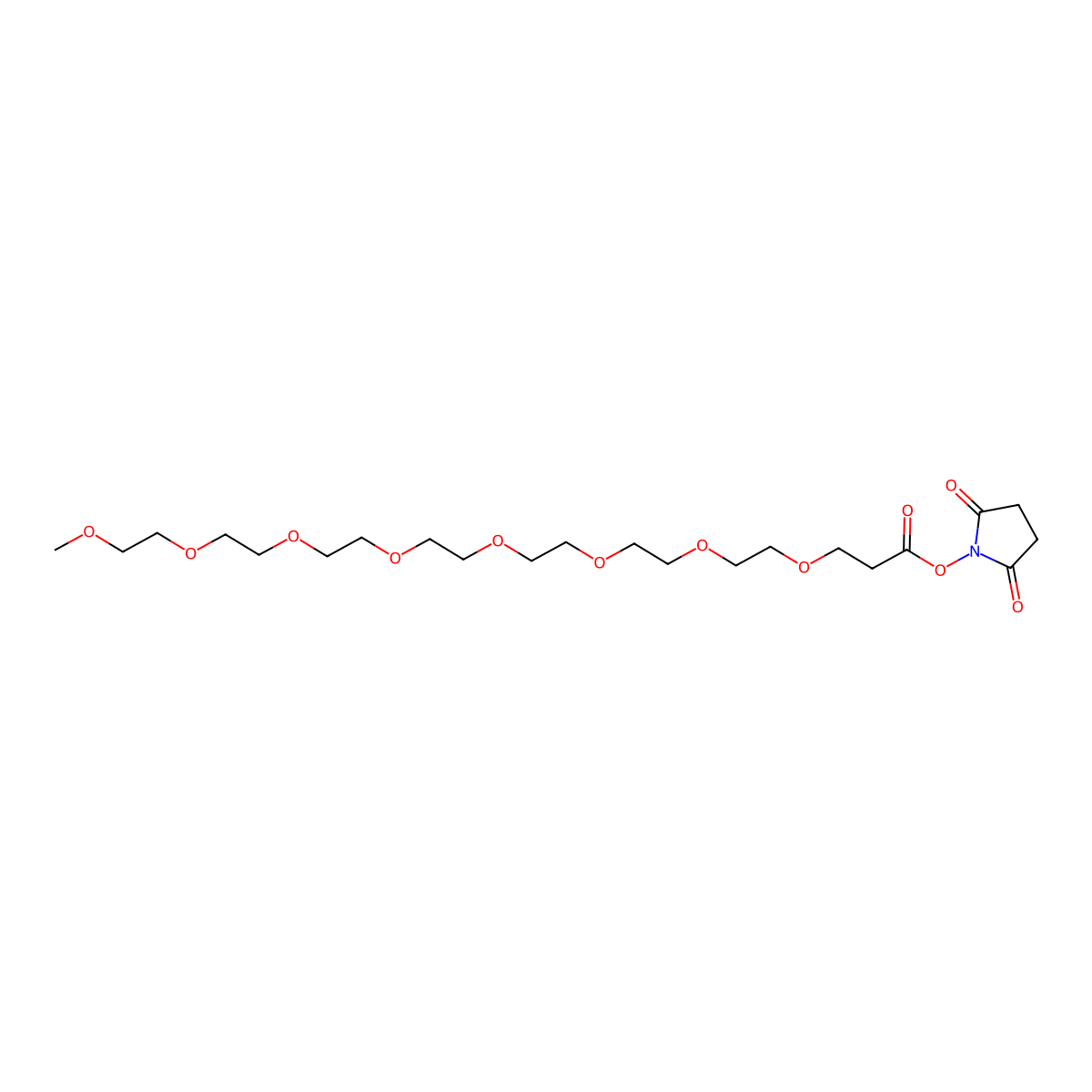 1-((26-Oxo-2,5,8,11,14,17,20,23-octaoxahexacosan-26-yl)oxy)pyrrolidine-2,5-dione molecular structure, CAS 756525-90-3