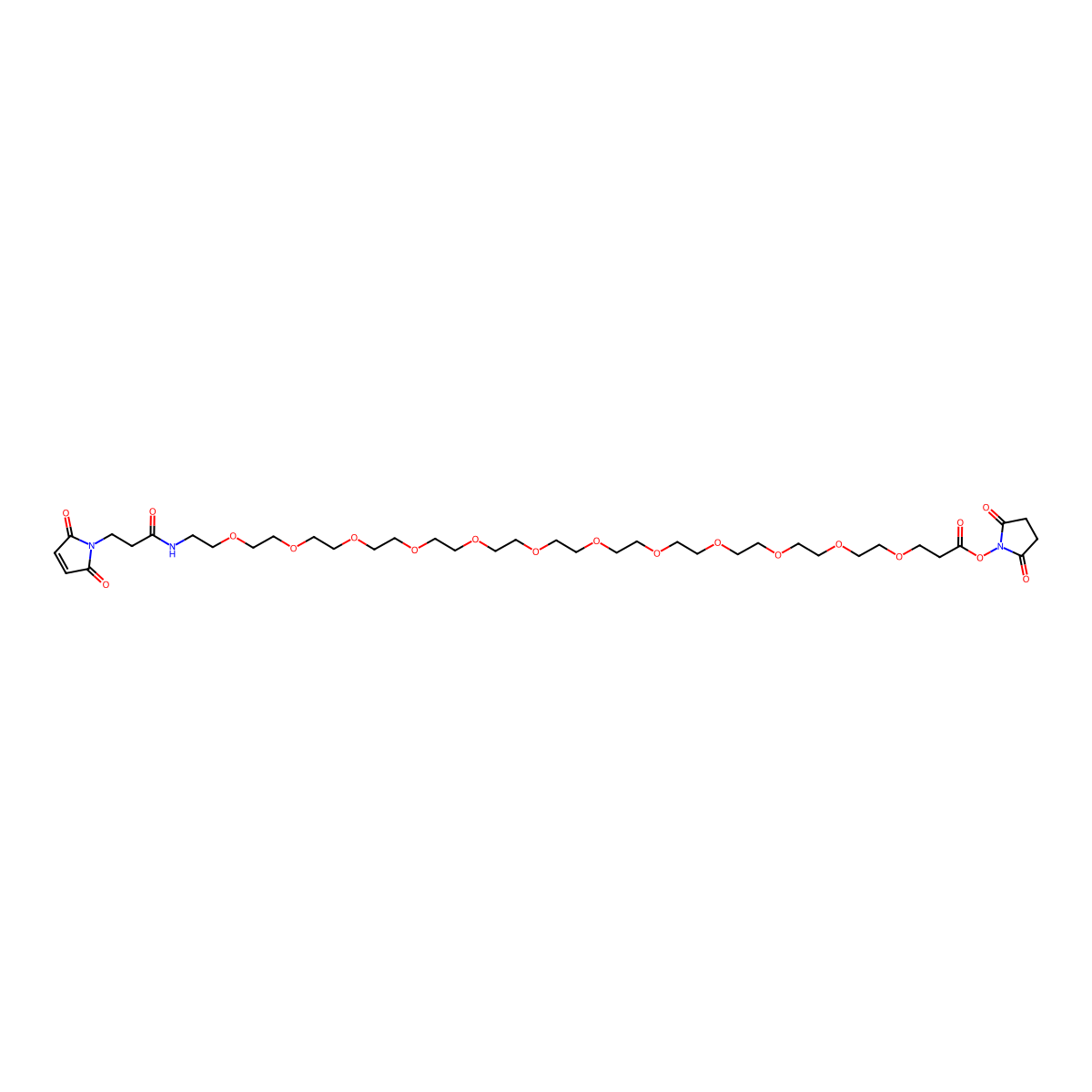 Mal-amido--PEG12-NHS molecular structure, CAS 756525-92-5