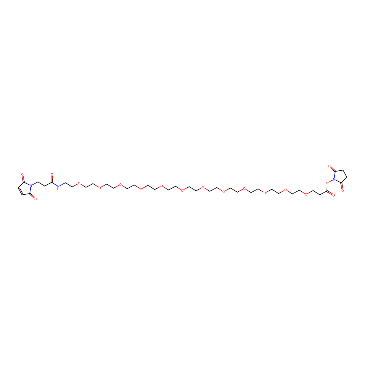 Mal-amido--PEG12-NHS molecular structure, CAS 756525-92-5
