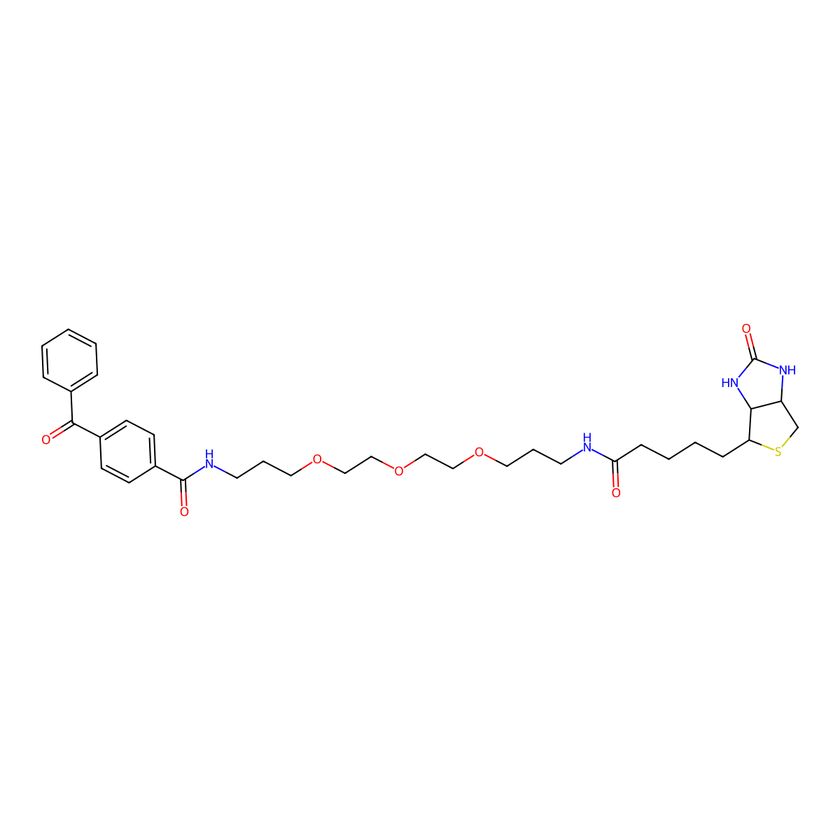 Biotin-PEG3-benzophenone molecular structure, CAS 756525-96-9