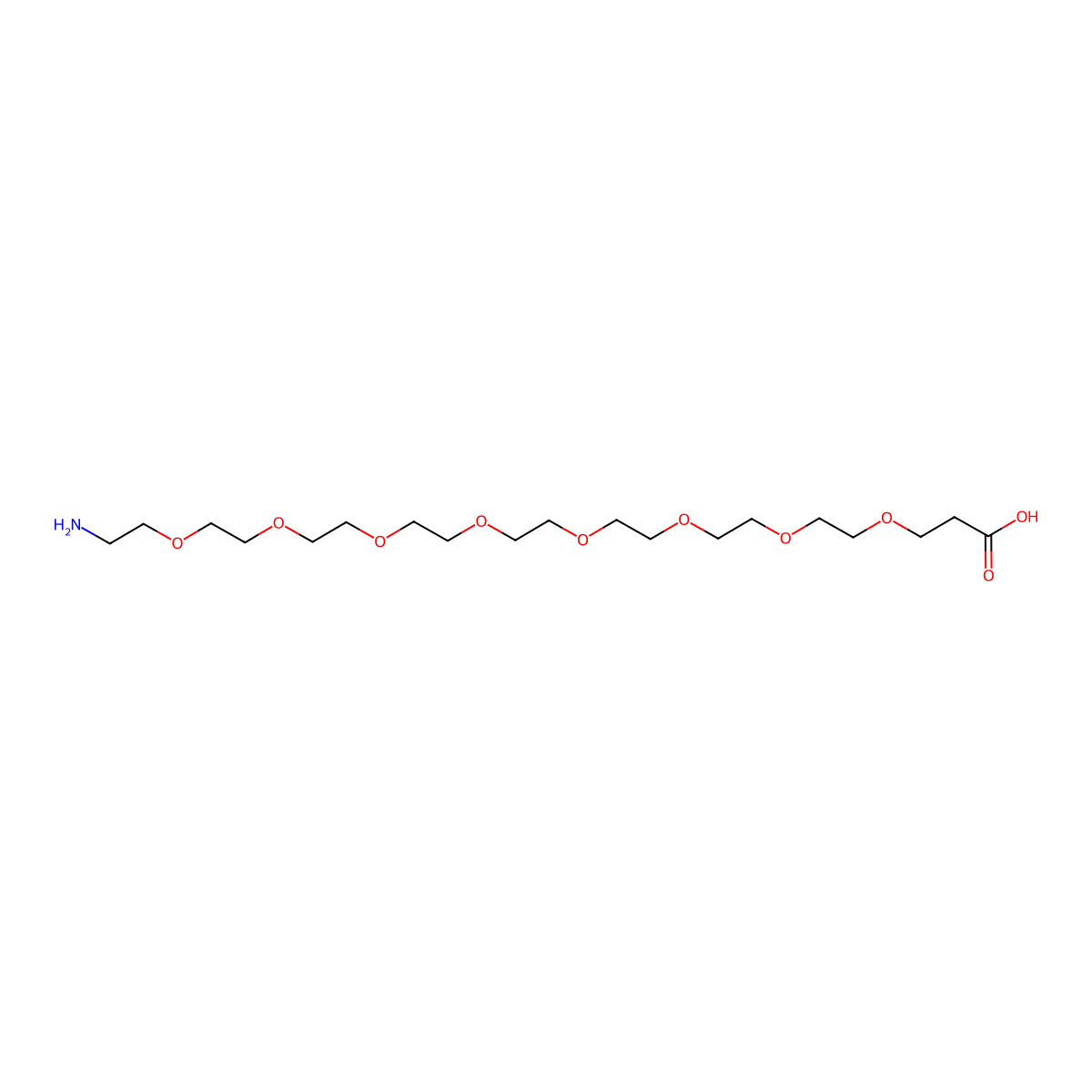 27-Amino-4,7,10,13,16,19,22,25-octaoxaheptacosanoic acid molecular structure, CAS 756526-04-2