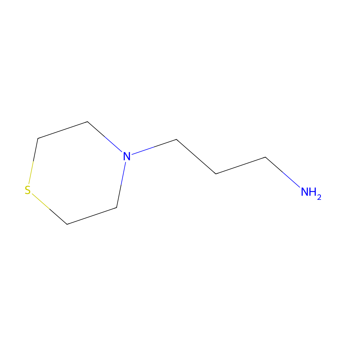 N-(3-Aminopropyl)-thiomorpholine molecular structure, CAS 75653-87-1