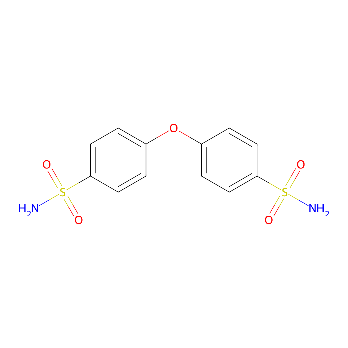 Benzenesulfonamide, 4,4'-oxybis- molecular structure, CAS 7566-41-8
