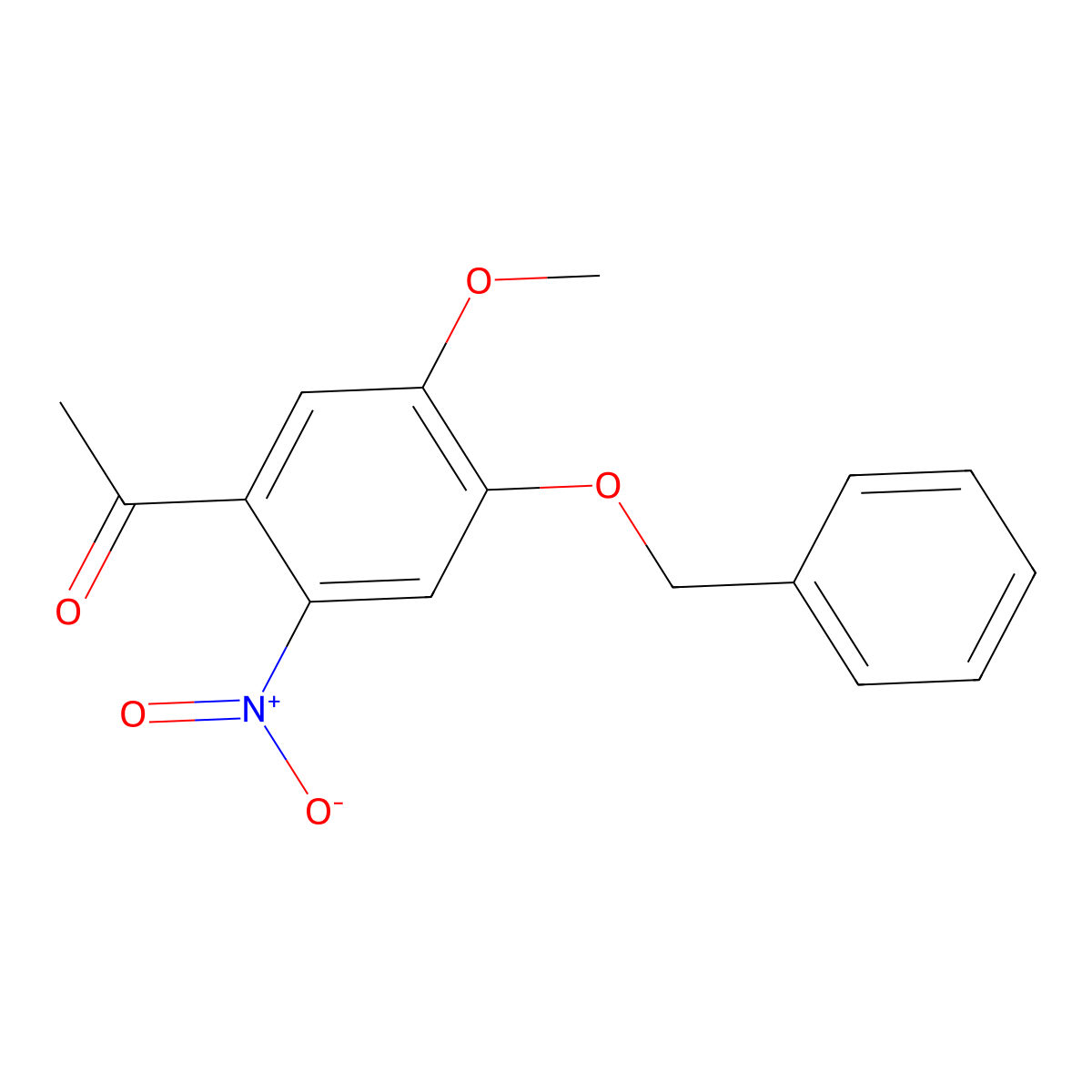1-(4-(Benzyloxy)-5-methoxy-2-nitrophenyl)ethanone molecular structure, CAS 75665-88-2