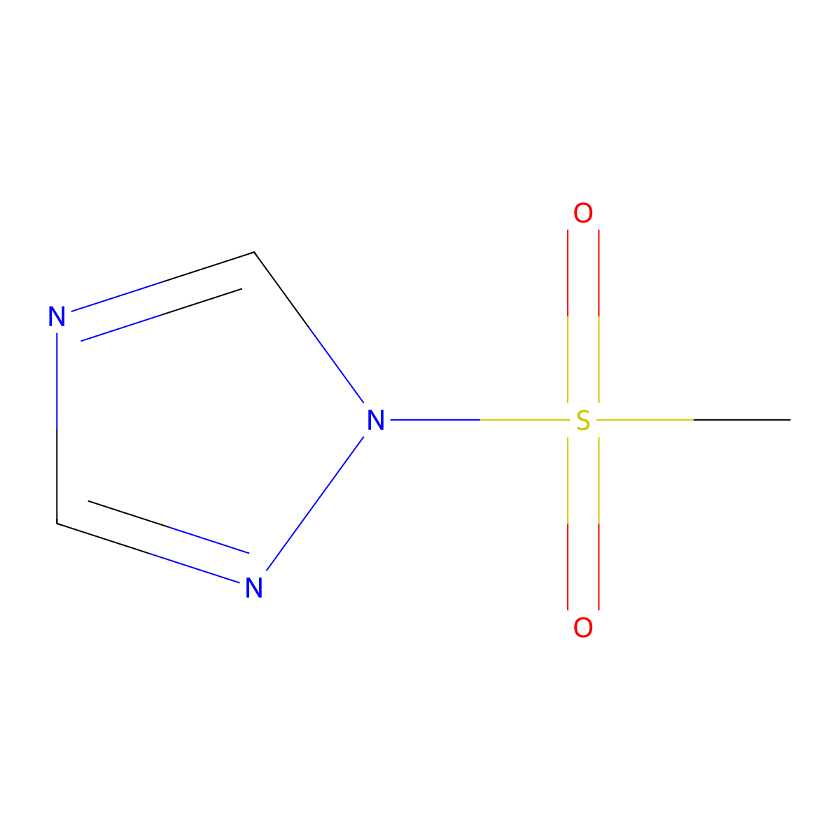 1-(Methylsulfonyl)-1,2,4-triazole molecular structure, CAS 75668-13-2