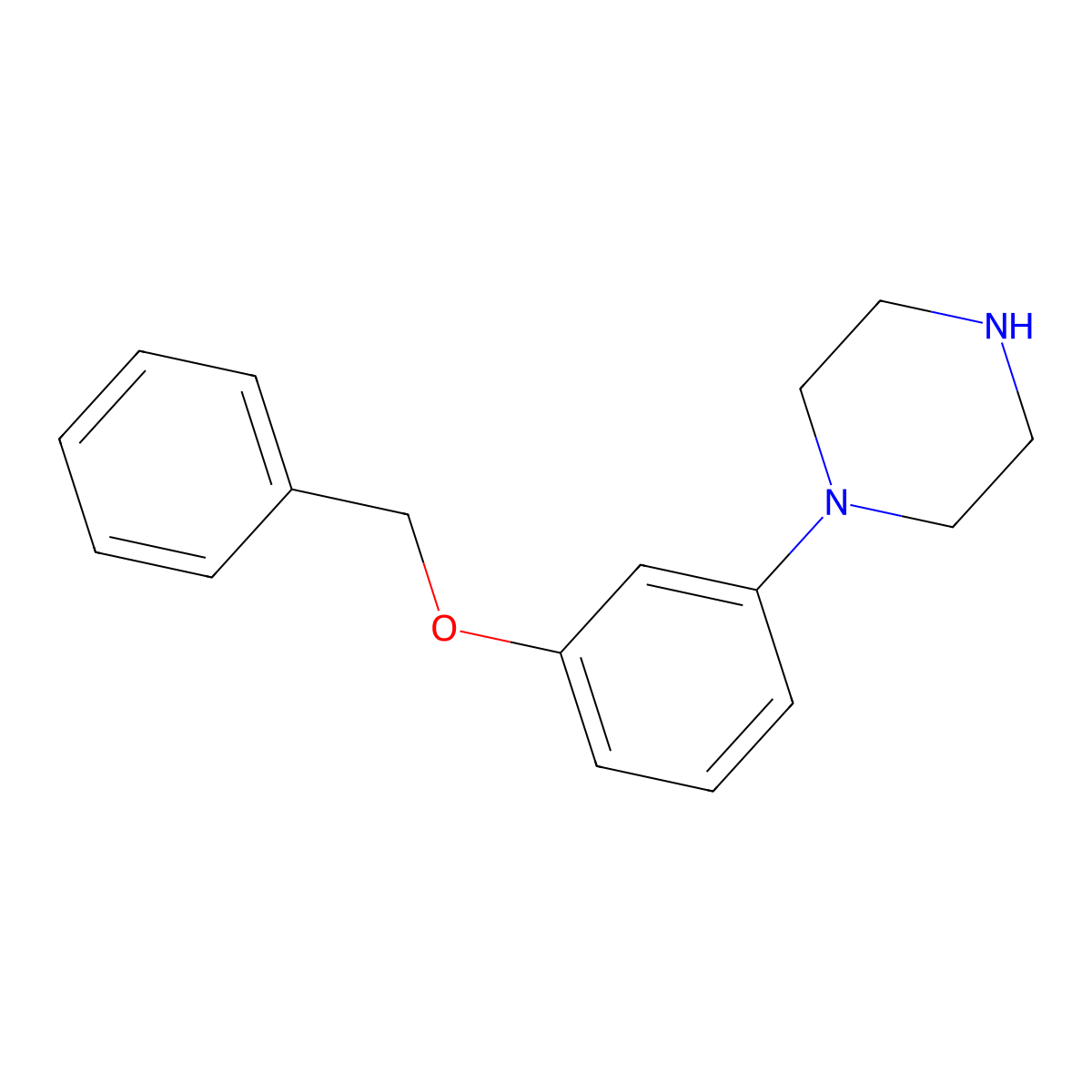 1-(3-(Benzyloxy)phenyl)piperazine molecular structure, CAS 756751-75-4