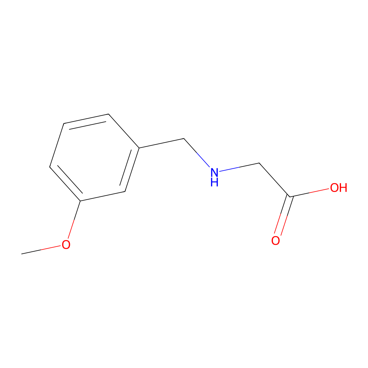 N-(3-Methoxybenzyl)Glycine molecular structure, CAS 756754-04-8