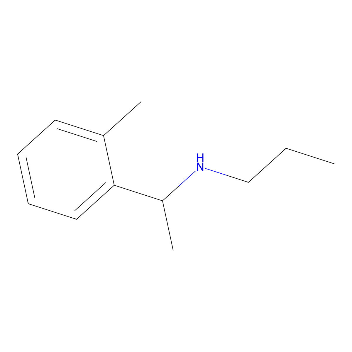 [1-(2-Methylphenyl)ethyl](propyl)amine molecular structure, CAS 756773-85-0