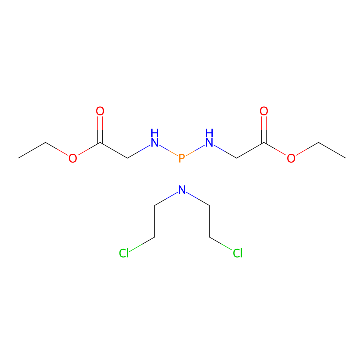 Glyciphosphoramide molecular structure, CAS 7568-40-3