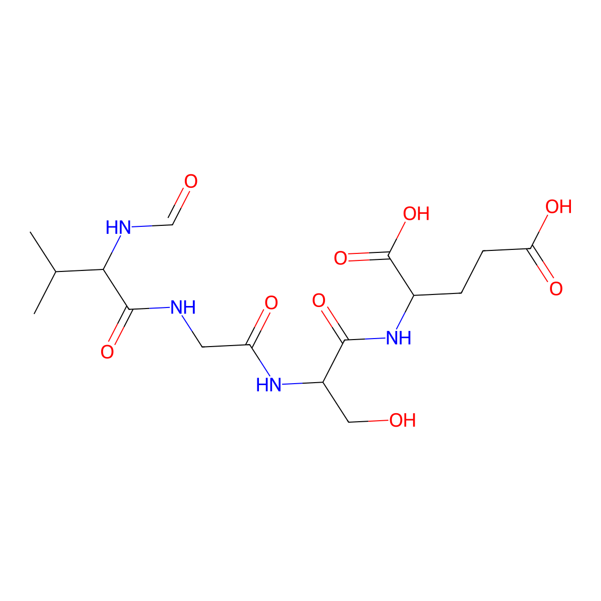 N-Formyl-val-gly-ser-glu molecular structure, CAS 75680-41-0