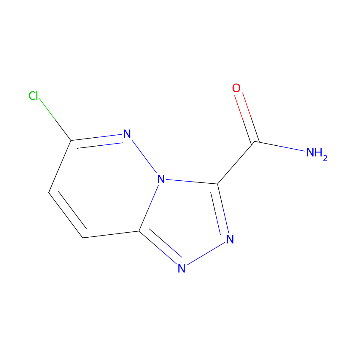 6-Chloro-[1,2,4]triazolo[4,3-b]pyridazine-3-carboxamide molecular structure, CAS 75680-98-7