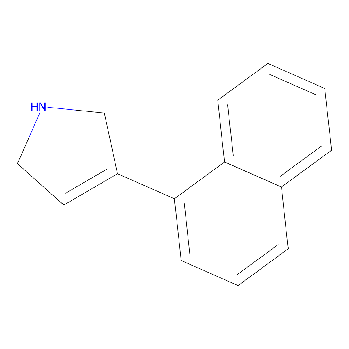3-(Naphthalen-1-yl)-2,5-dihydro-1H-pyrrole molecular structure, CAS 756813-28-2