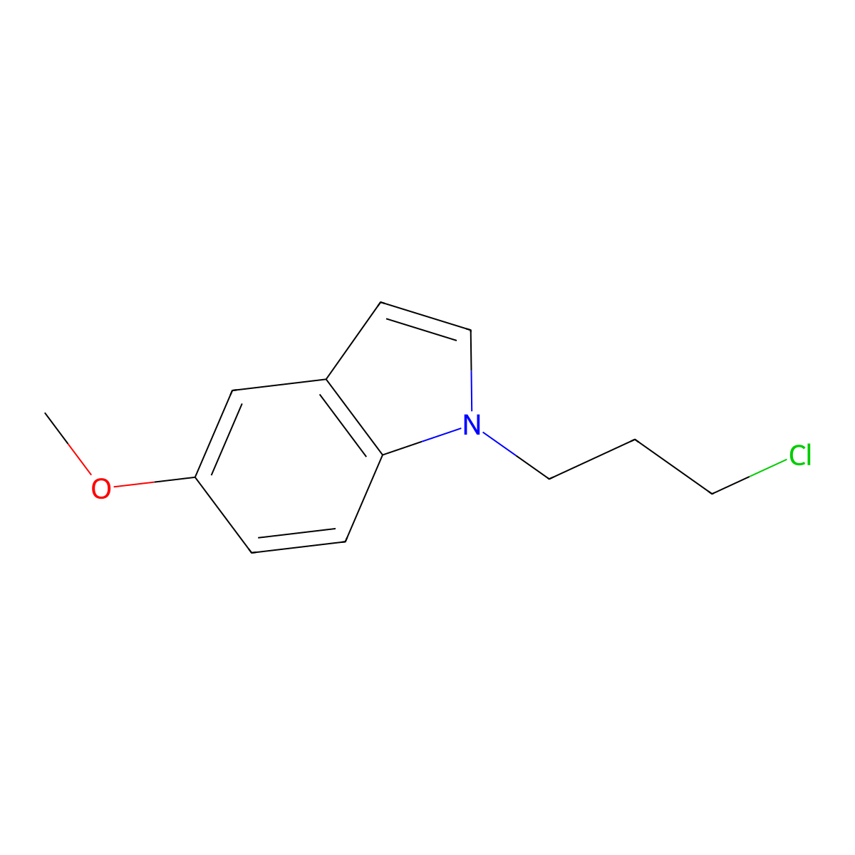 1-(3-chloropropyl)-5-methoxy-1H-indole molecular structure, CAS 756820-10-7