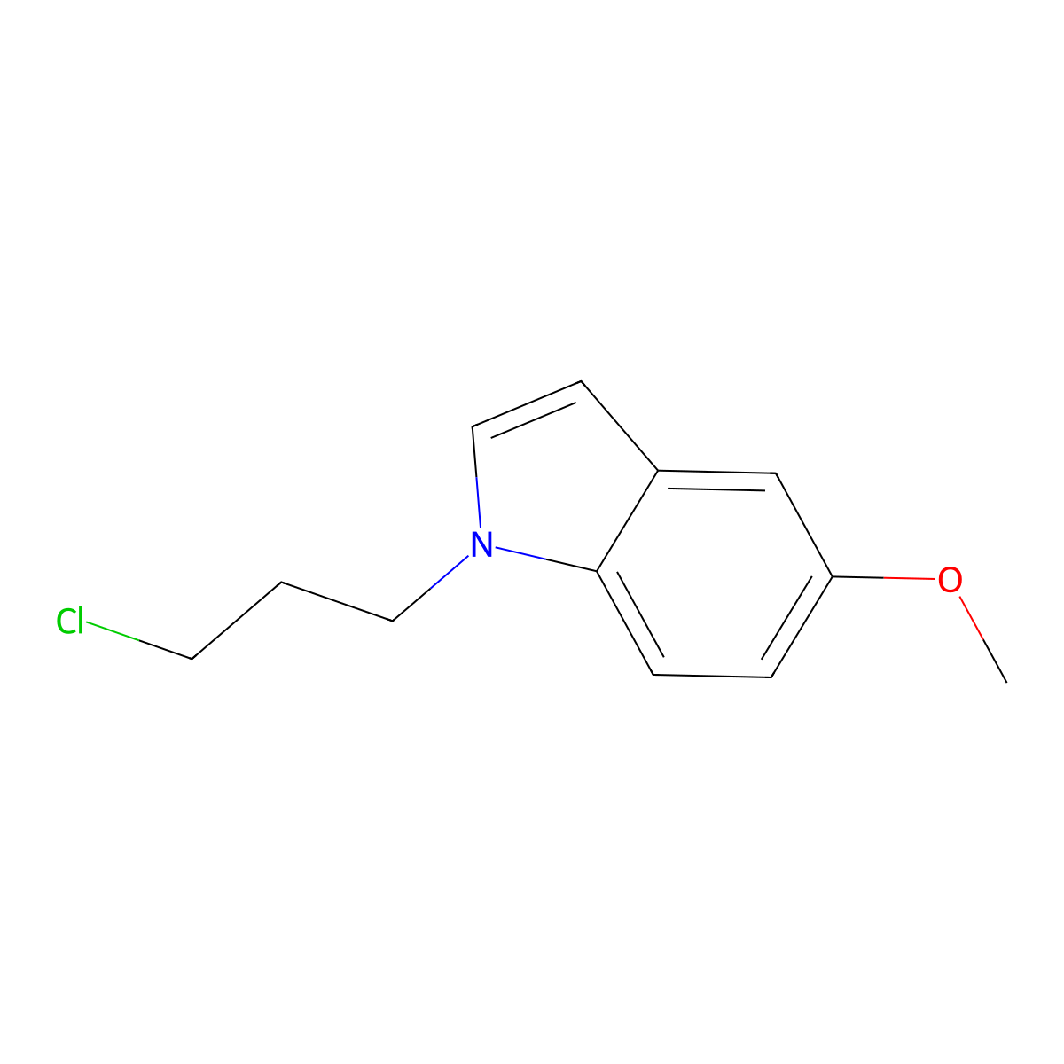 1-(3-chloropropyl)-5-methoxy-1H-indole molecular structure, CAS 756820-10-7