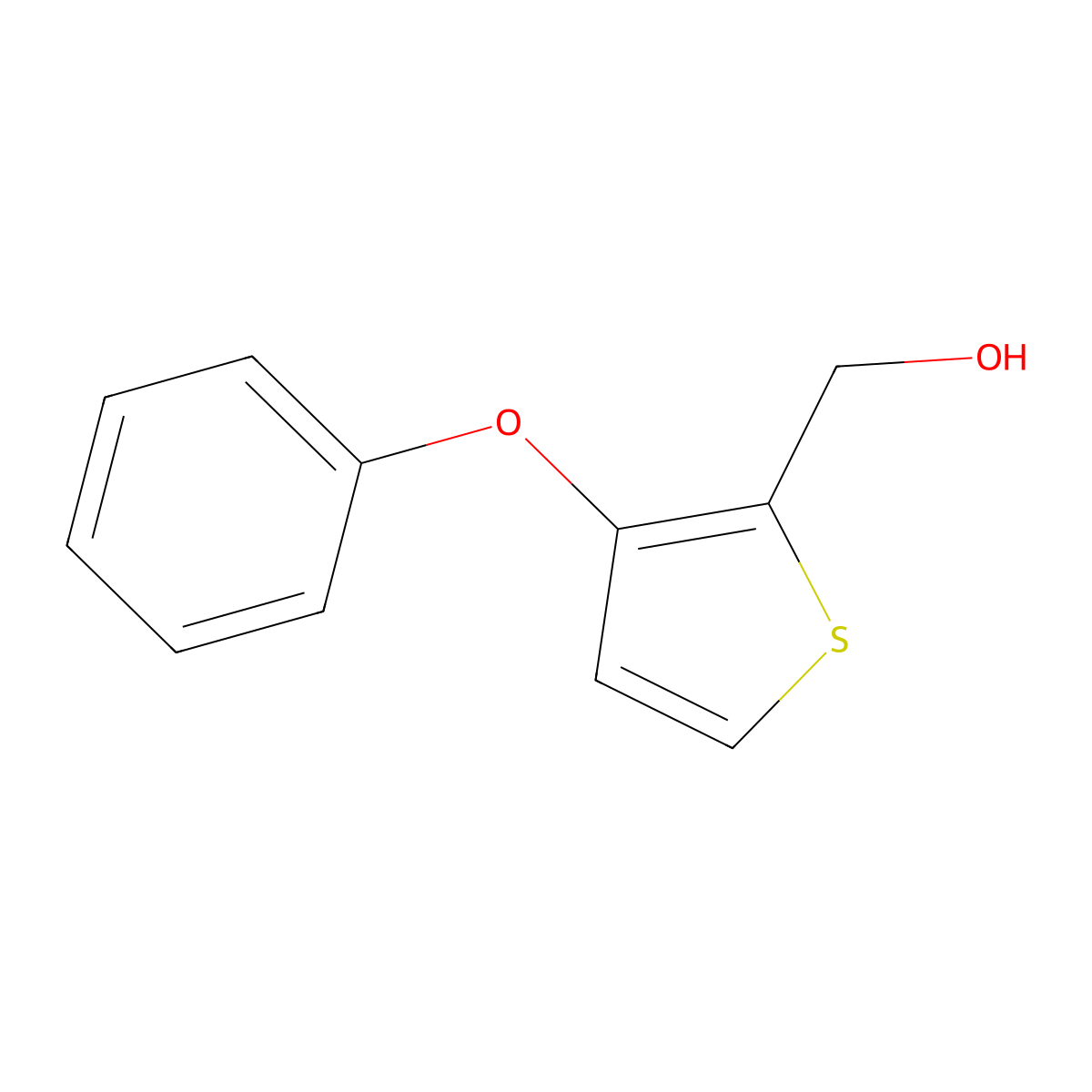 (3-Phenoxythiophen-2-yl)methanol molecular structure, CAS 756825-96-4