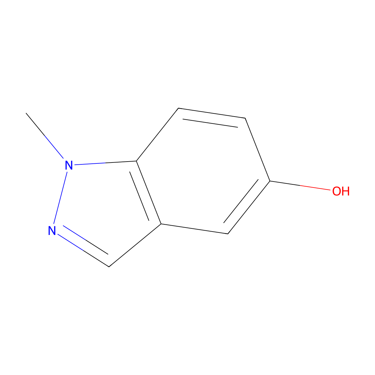 1-Methyl-1H-indazol-5-ol molecular structure, CAS 756839-14-2