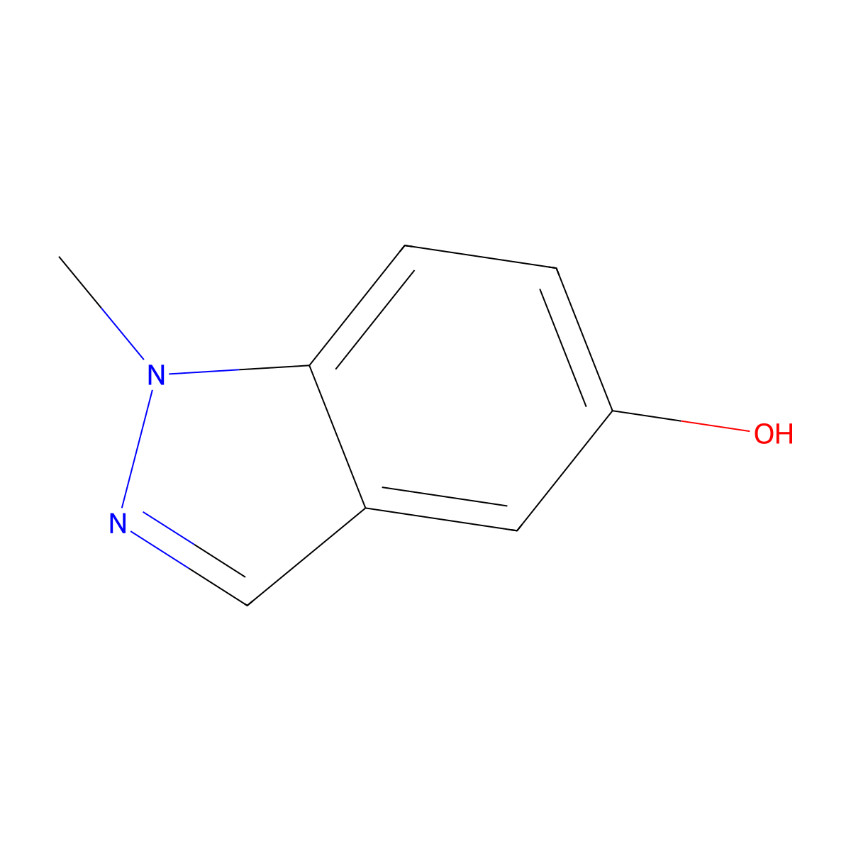 1-Methyl-1H-indazol-5-ol molecular structure, CAS 756839-14-2