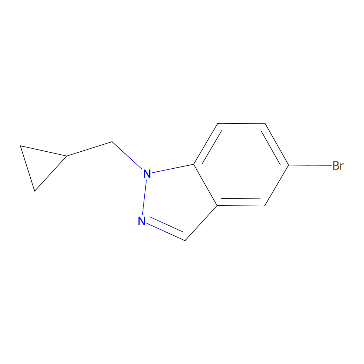 5-Bromo-1-(cyclopropylmethyl)-1H-indaZole molecular structure, CAS 756839-79-9