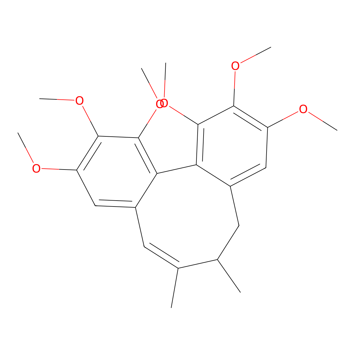 7(8)-Dehydro Schisandrol A molecular structure, CAS 75684-45-6