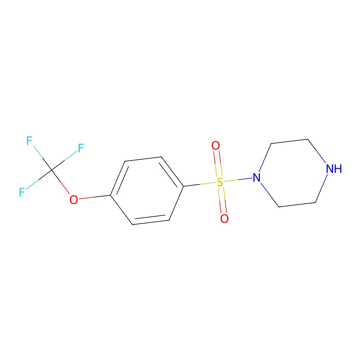 1-[4-(Trifluoromethoxy)benzenesulfonyl]piperazine molecular structure, CAS 756859-05-9