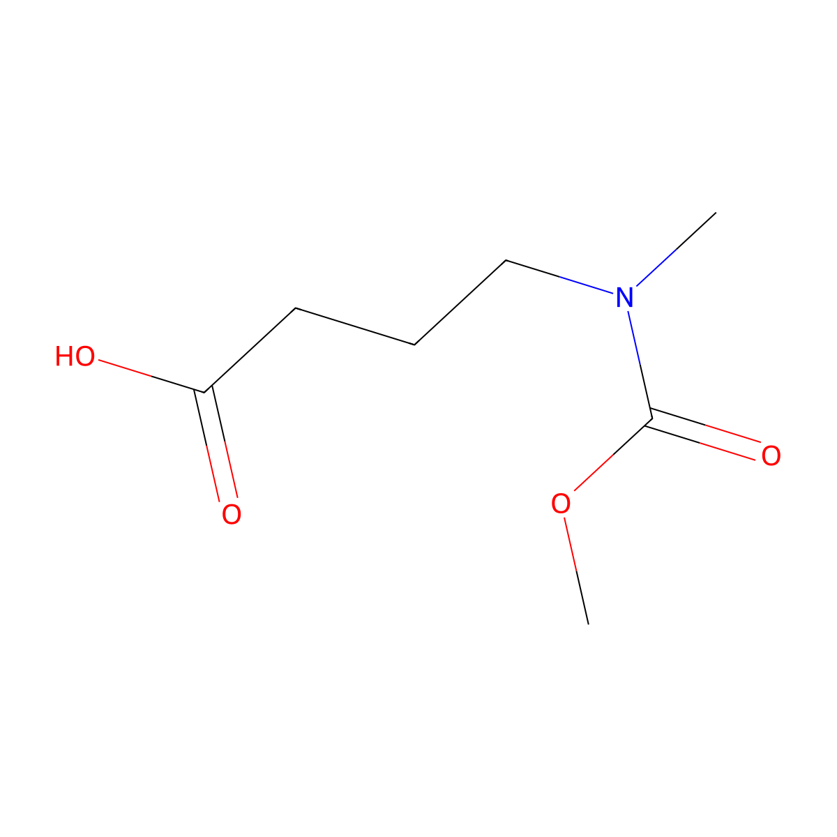 4-[(Methoxycarbonyl)(methyl)amino]butanoic acid molecular structure, CAS 756874-13-2