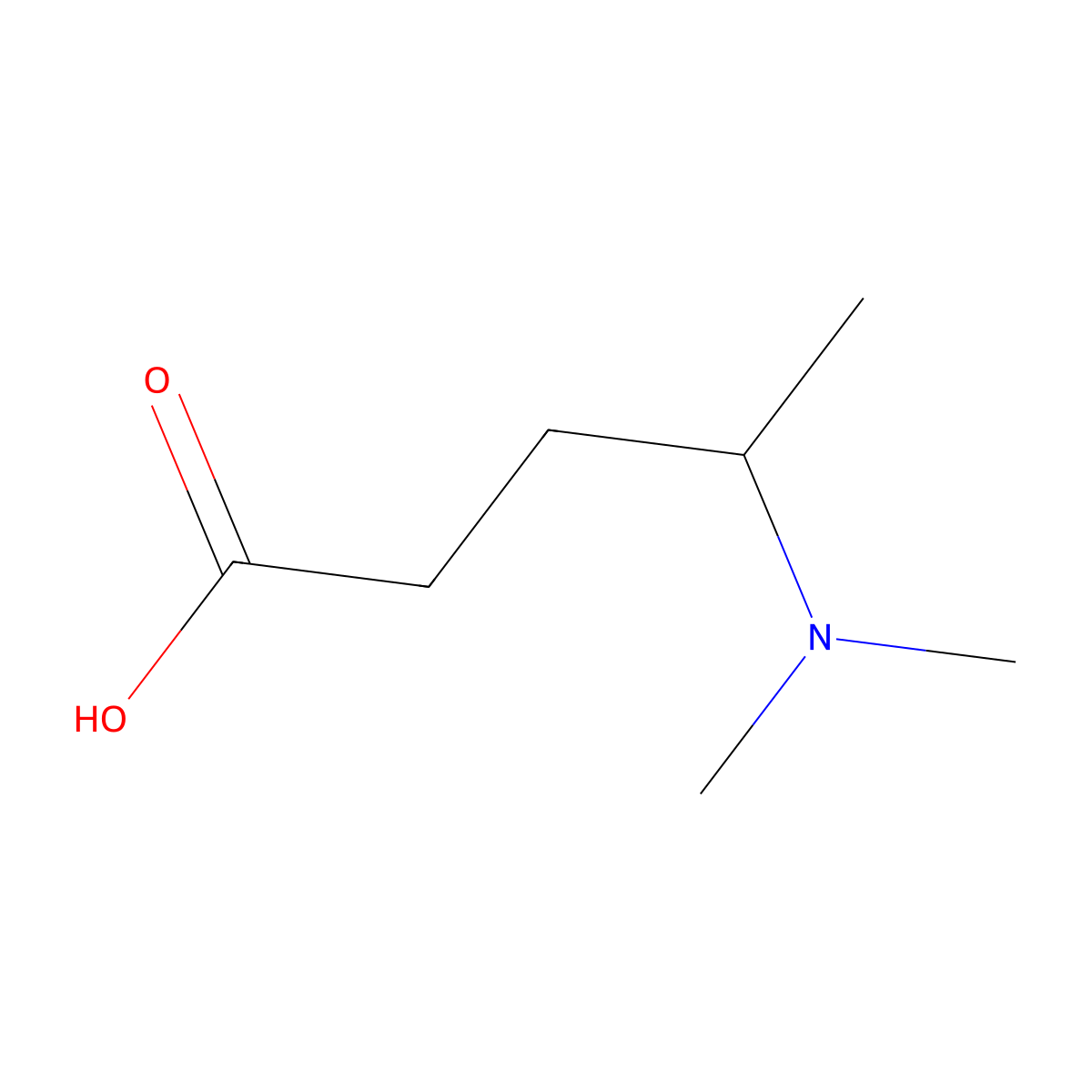 4-(Dimethylamino)pentanoic acid molecular structure, CAS 756874-19-8